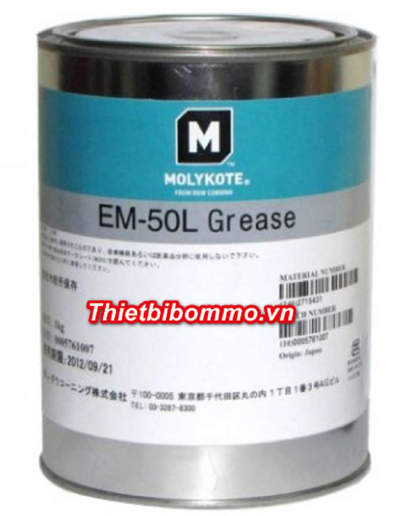 Ưu điểm nổi bật của mỡ chịu nhiệt mỡ Molykote EM -50L.