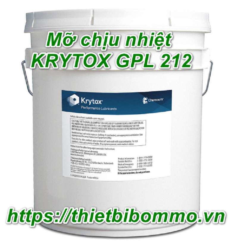Bật mí 3 Tính năng nổi bật của mỡ chịu nhiệt KRYTOX GPL 212