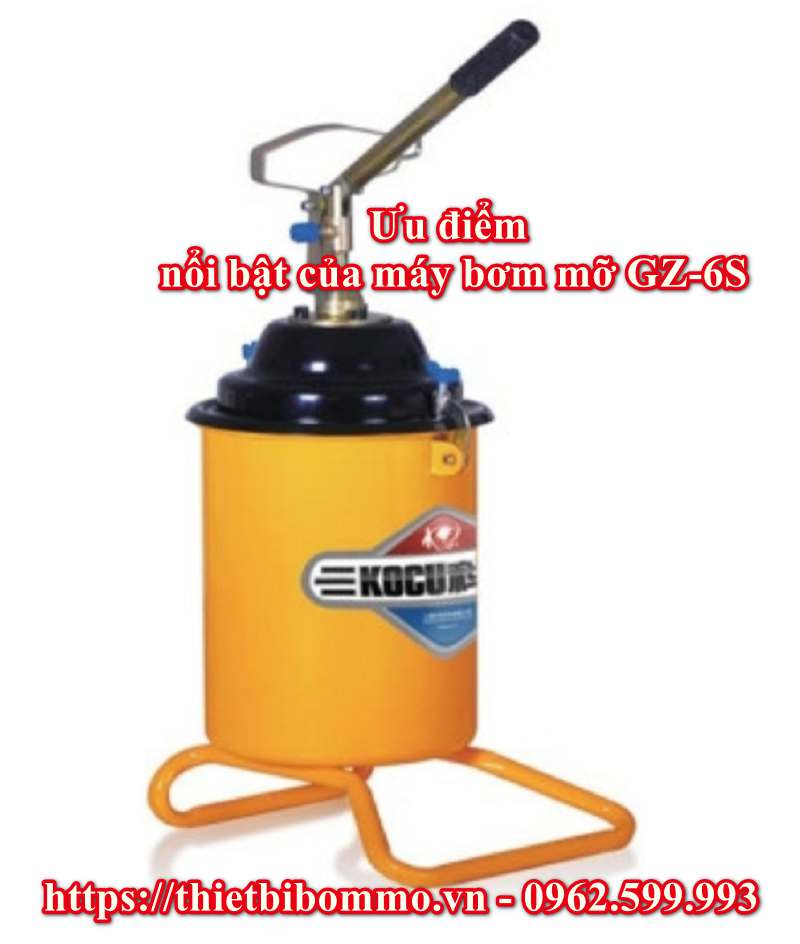 Ưu điểm nổi bật của máy bơm mỡ GZ-6S bạn không nên bỏ qua