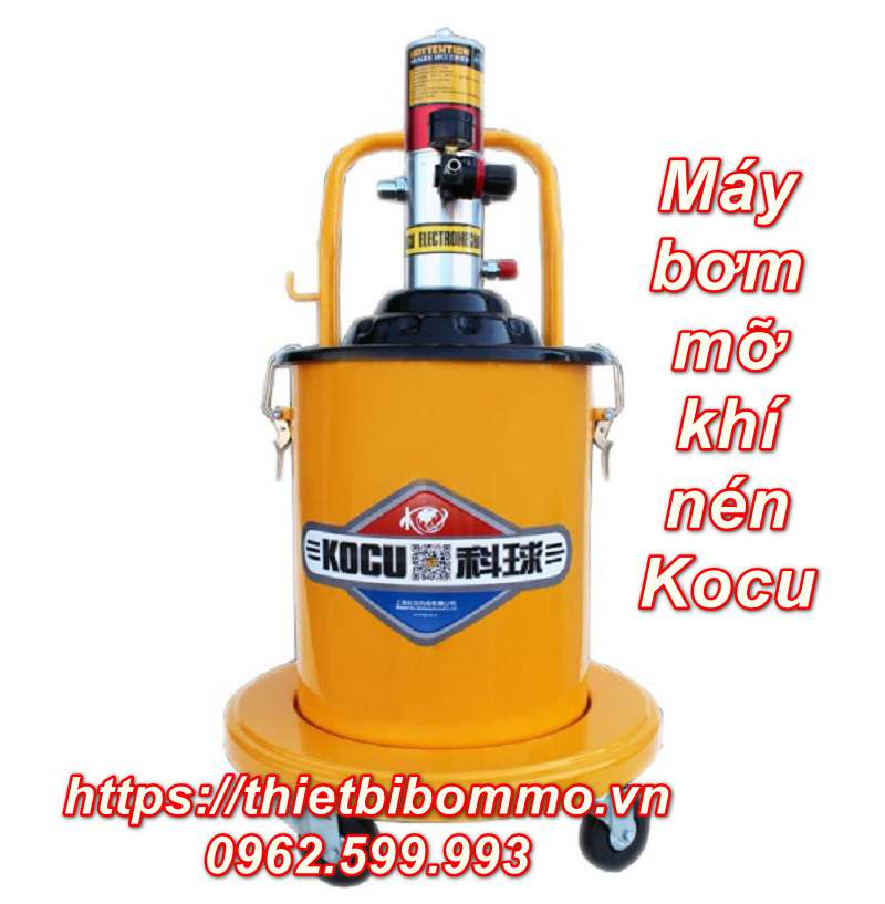3 Lý do khiến máy bơm mỡ khí nén Kocu bán chạy nhất 2019