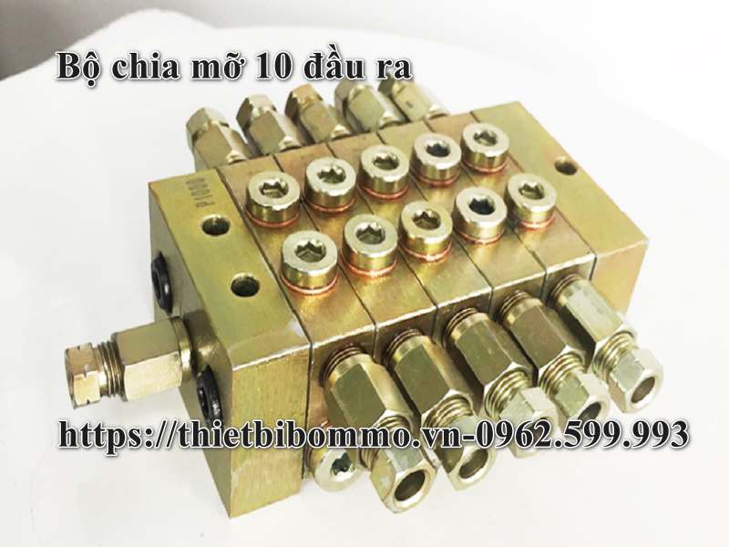 Bộ chia mỡ 10 đầu ra dành cho máy tách bê tông dự phòng