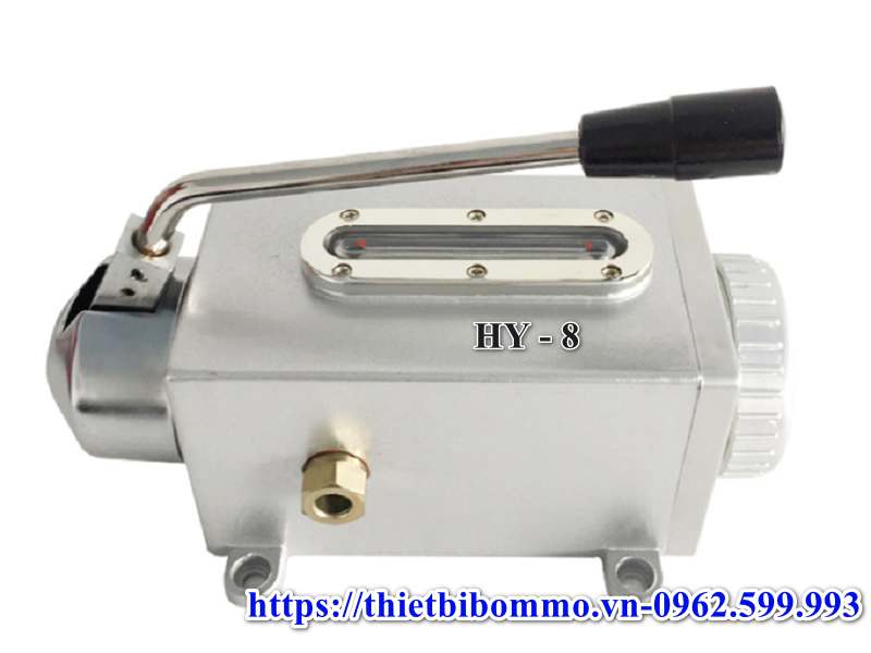 Bơm dầu thủy lực bằng tay HY-8 0,6L dành cho máy tiện nhỏ