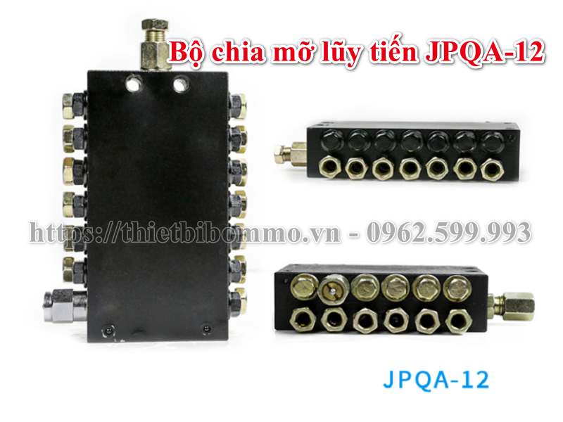 Bộ chia mỡ lũy tiến JPQA-12- Dành cho hệ thống bôi trơn mỡ tự động