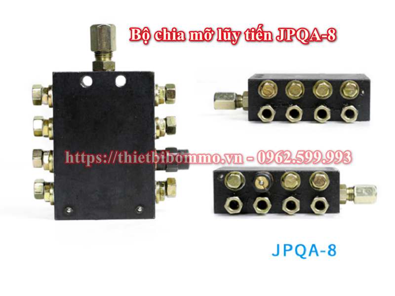 Bộ chia mỡ lũy tiến JQPA-8 dành cho hệ thống bôi trơn mỡ bằng điện