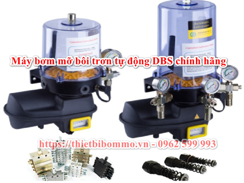Máy bơm bôi trơn mỡ tự động DBS-B 2-8L sử dụng cho máy phay