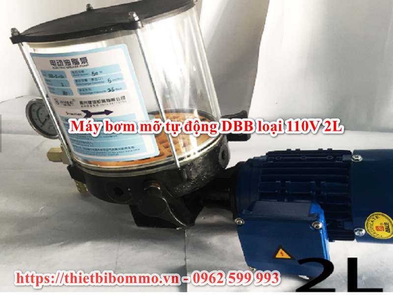 Bơm mỡ tự động DBB Loại 110V 2L cho máy phay khắc