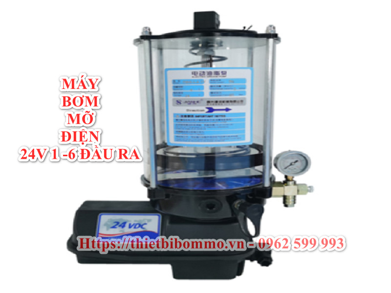 Máy bơm mỡ điện 24 V1- 6 đầu ra tùy chọn chất lượng cao
