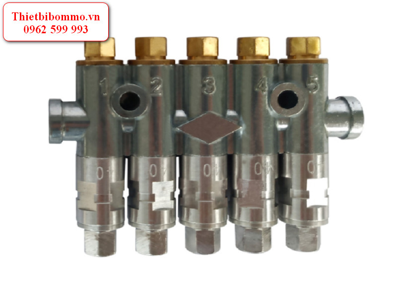 Bộ chia dầu SJM dành cho hệ thống bôi trơn tập chung