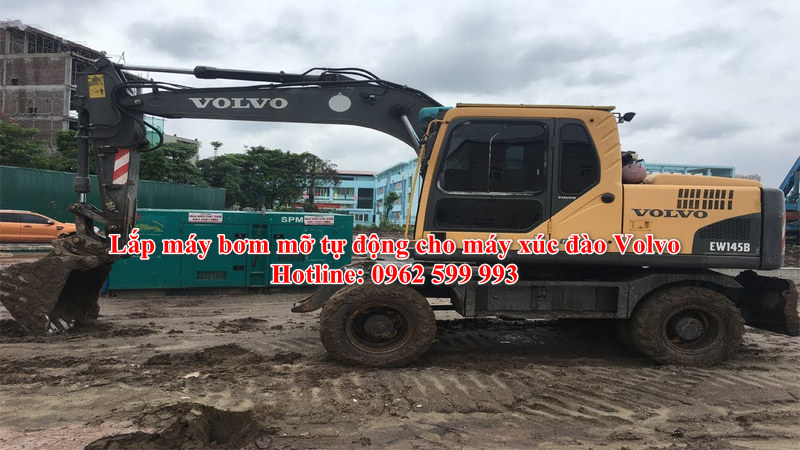 Bơm Mỡ Tự Động Cho Máy Xúc Đào Volvo