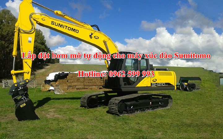 Bơm Mỡ Tự Động Cho Máy Xúc Đào Sumitomo