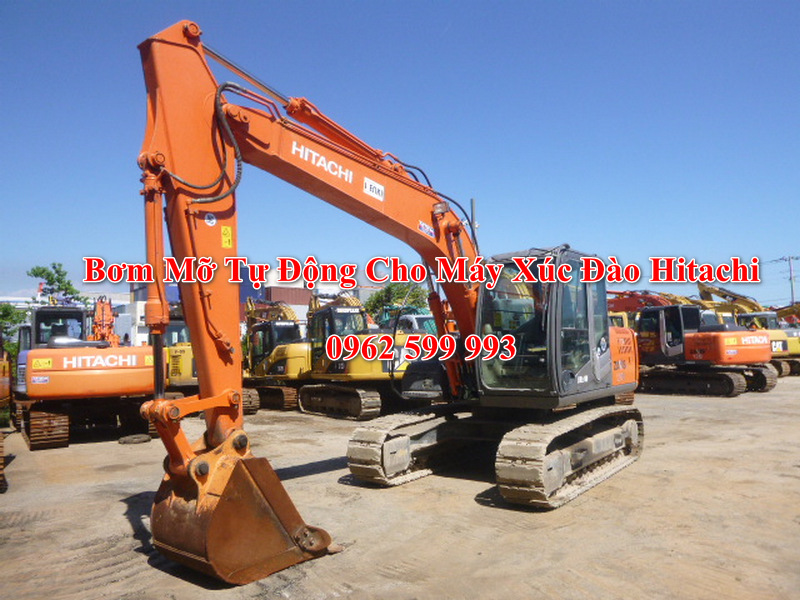 Bơm Mỡ Tự Động Cho Máy Xúc Đào Hitachi